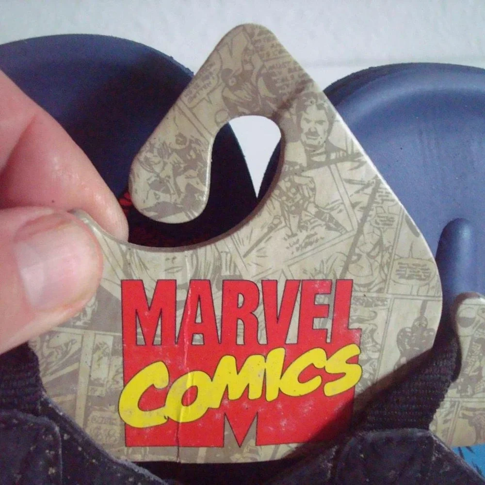 MARvEL spiderman FLIP FLOPS LG 9-11 SIZE VINTAGE 2012‎ G4